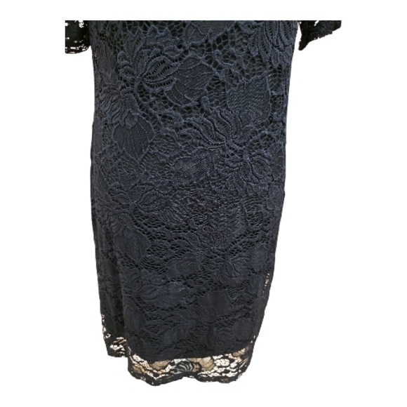 RNStudio By Ronnie Nicole Elegant Black Lace Dress, 12P - Picture 5 of 9